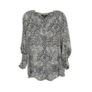 Simply Vera Vera Wang Roll Tab Blouse